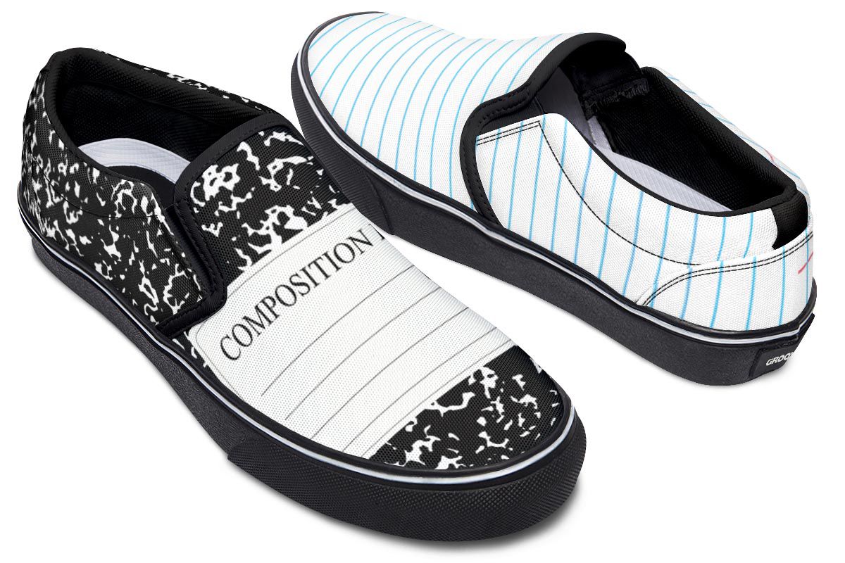 Writers Notepad Slip-On Shoes