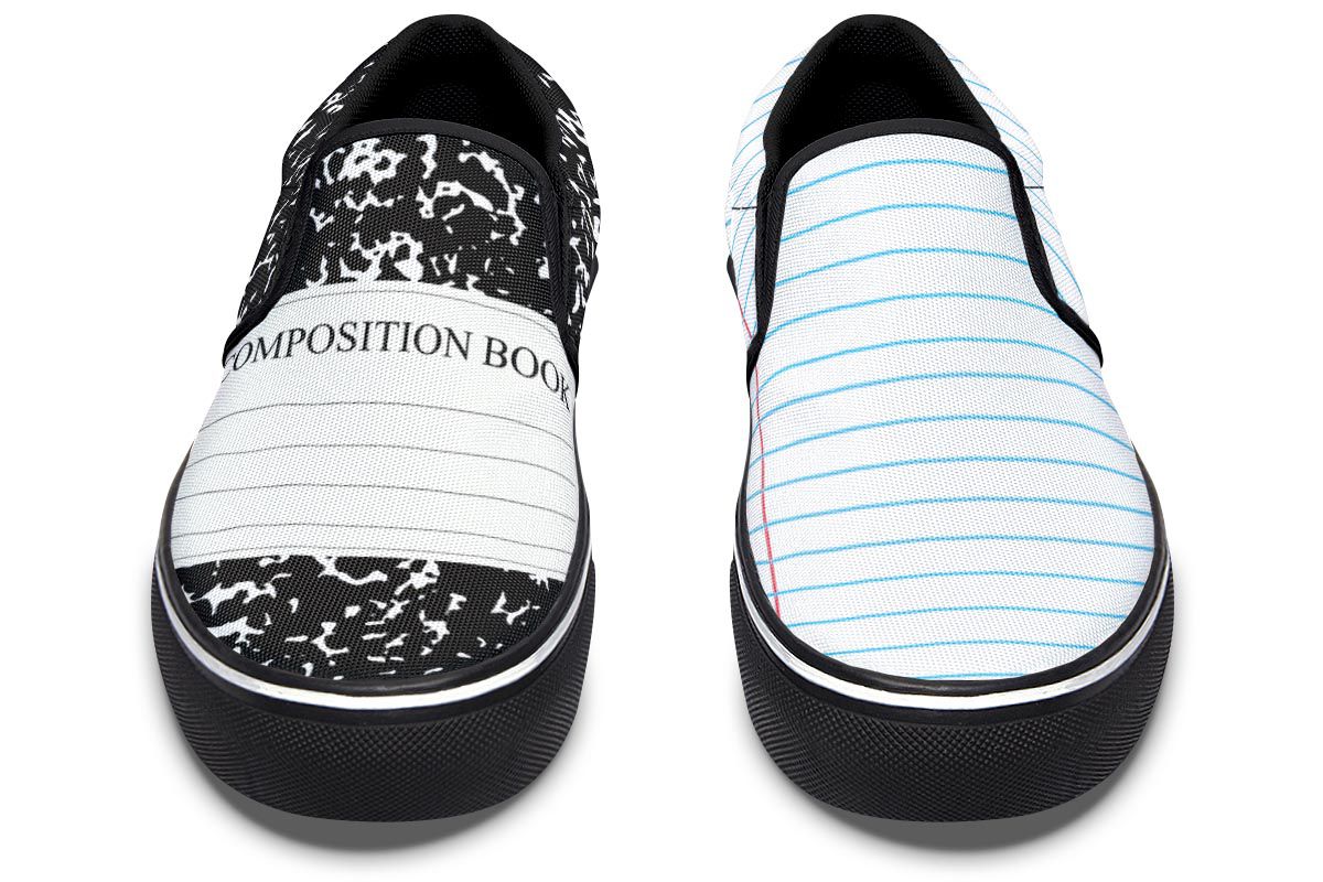 Writers Notepad Slip-On Shoes